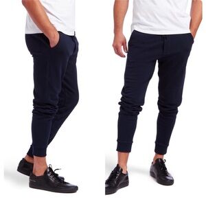 Mott & Bow Mens The French Terry Sweatpants Hooper Jogger In Black